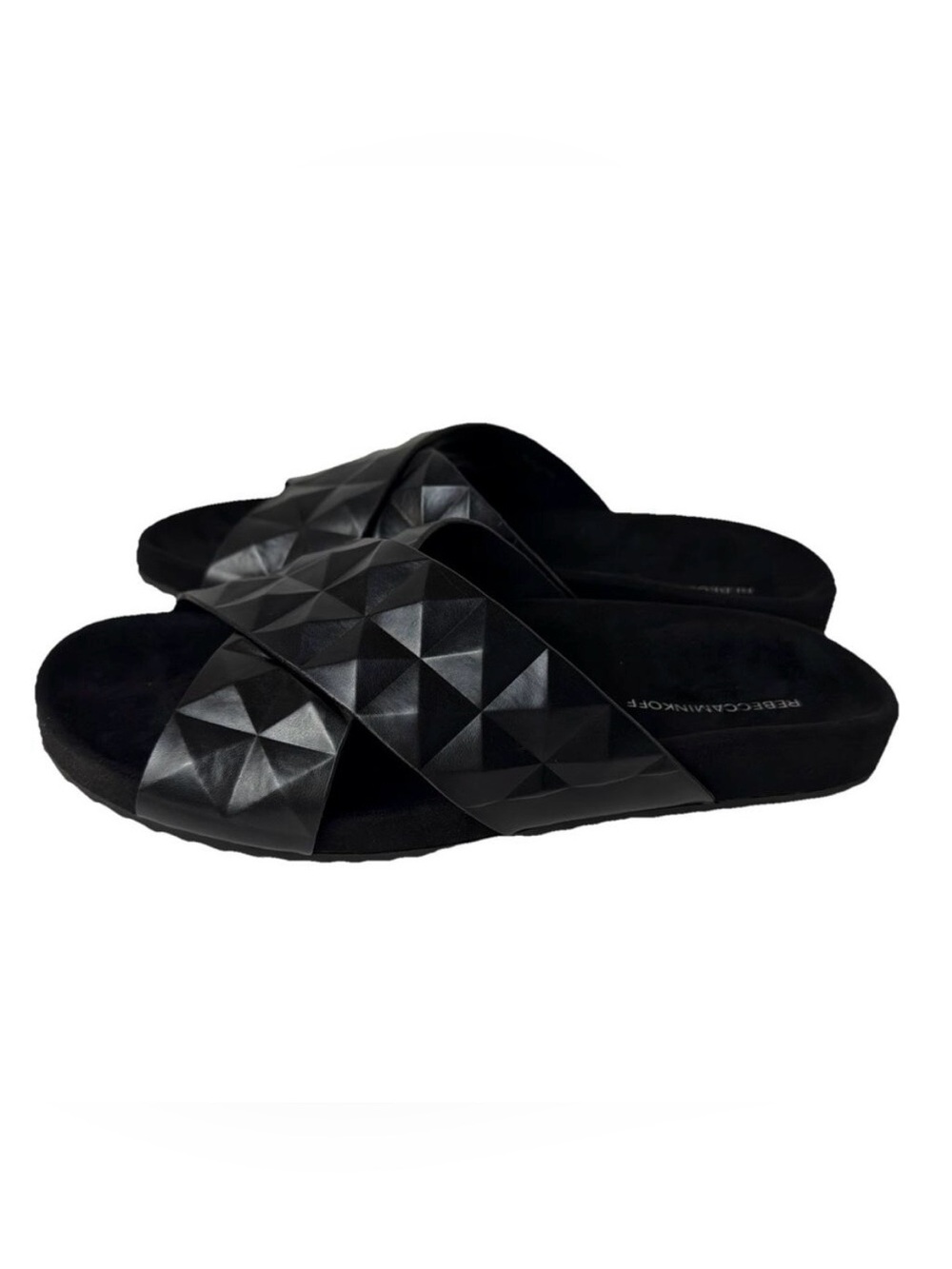 NEW in Box Rebecca Minkoff Tammi Slides/Black Sandals /Sz 9.5 Woman’s